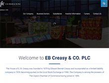 Tablet Screenshot of ebcreasy.com